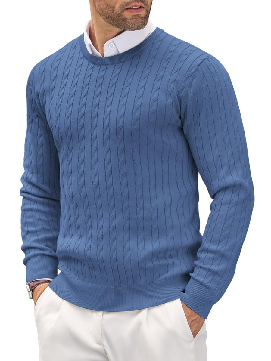 Herren Strickpullover mit Fischgratmuster Krohn-e