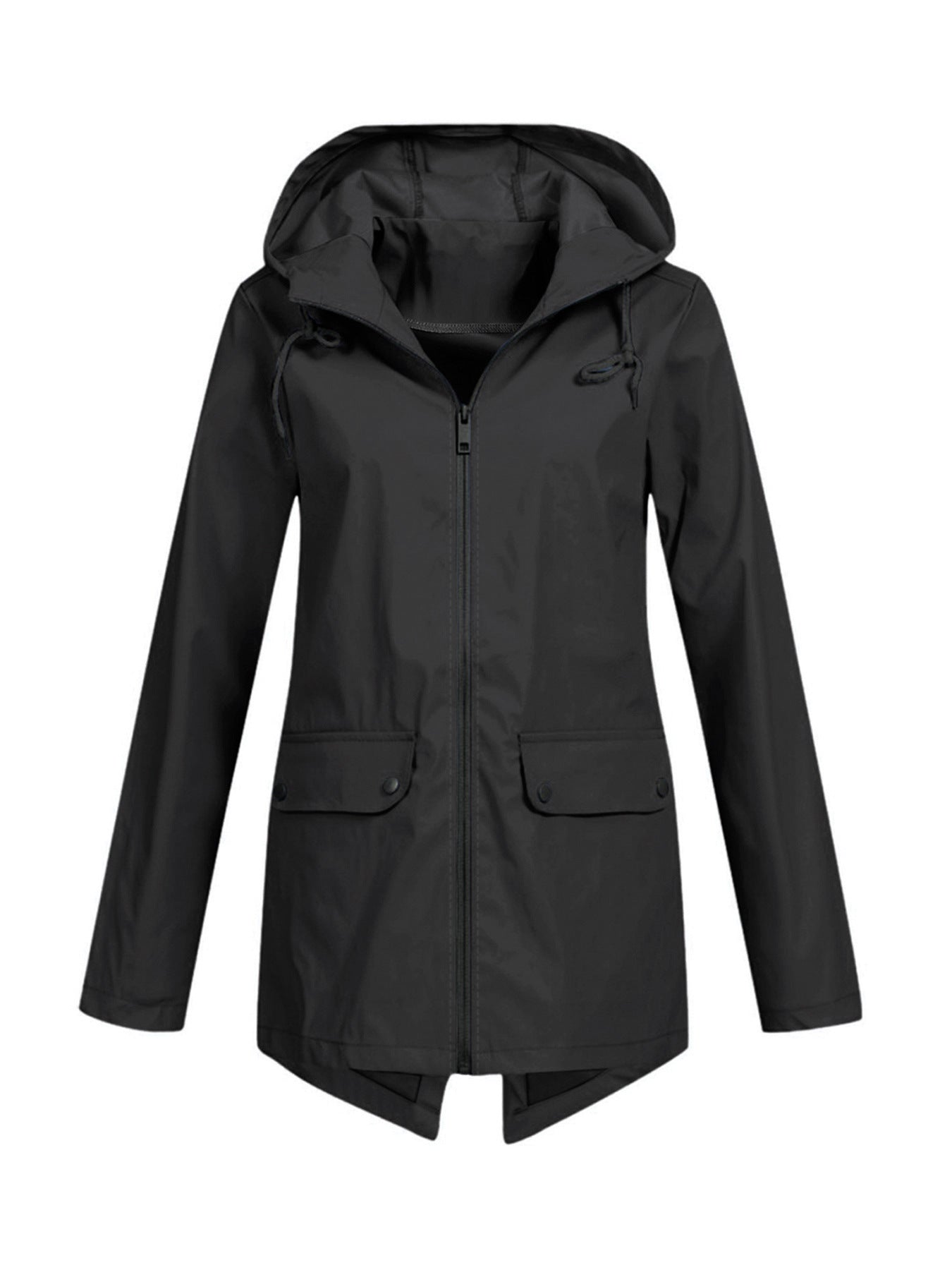 Damen wasserabweisende Übergangsjacke mit verstellbarer Kapuze und praktischen Taschen Krohn-e