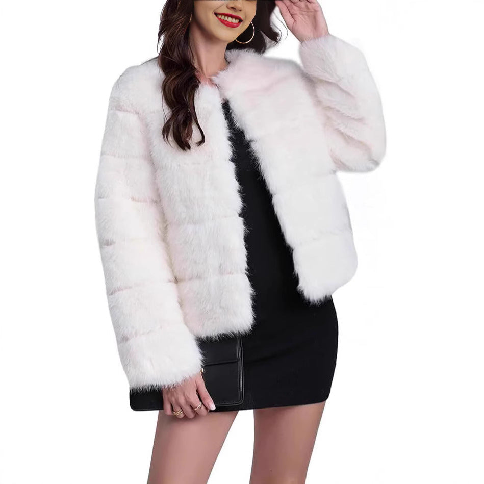 Damen trendige Kunstpelzjacke Krohn-e