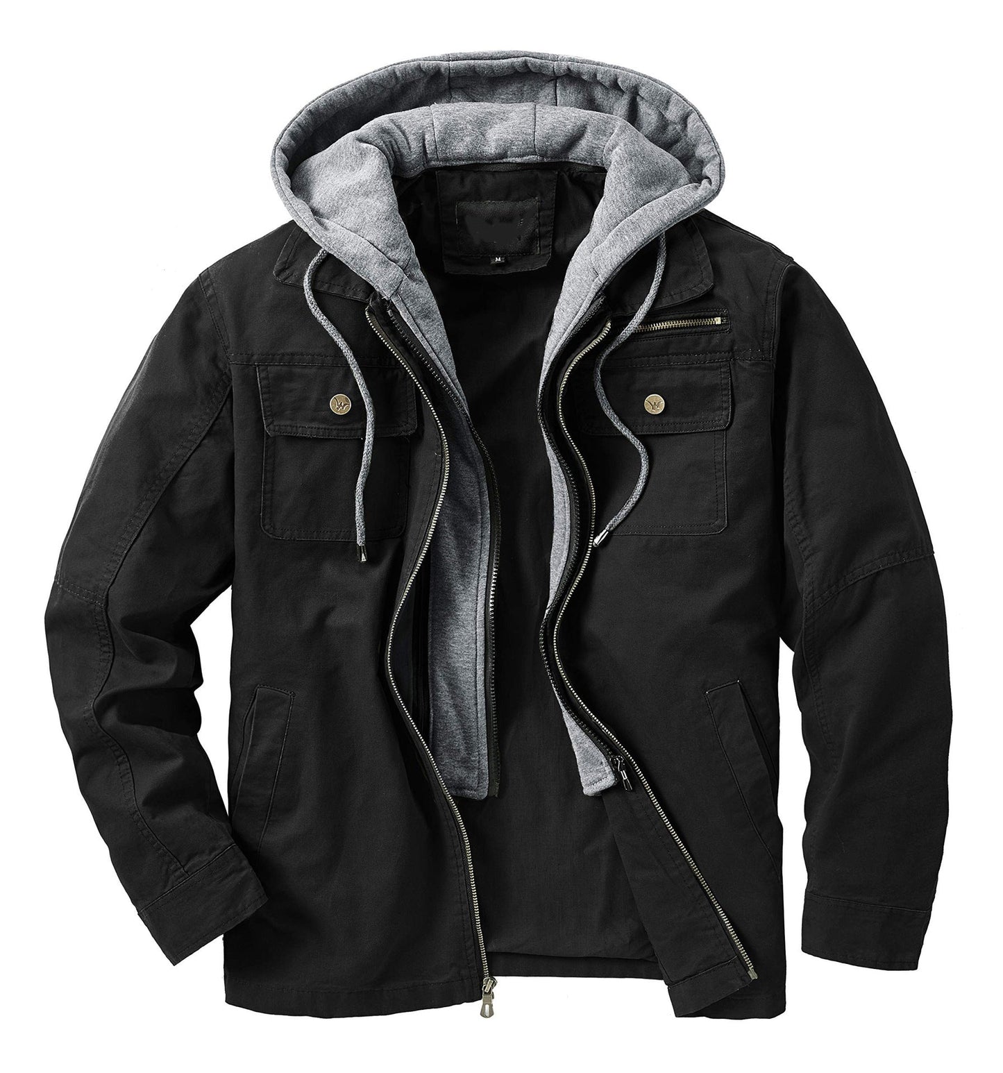 Herren vielseitige Übergangsjacke mit integrierter Kapuze und praktischen Taschen Krohn-e