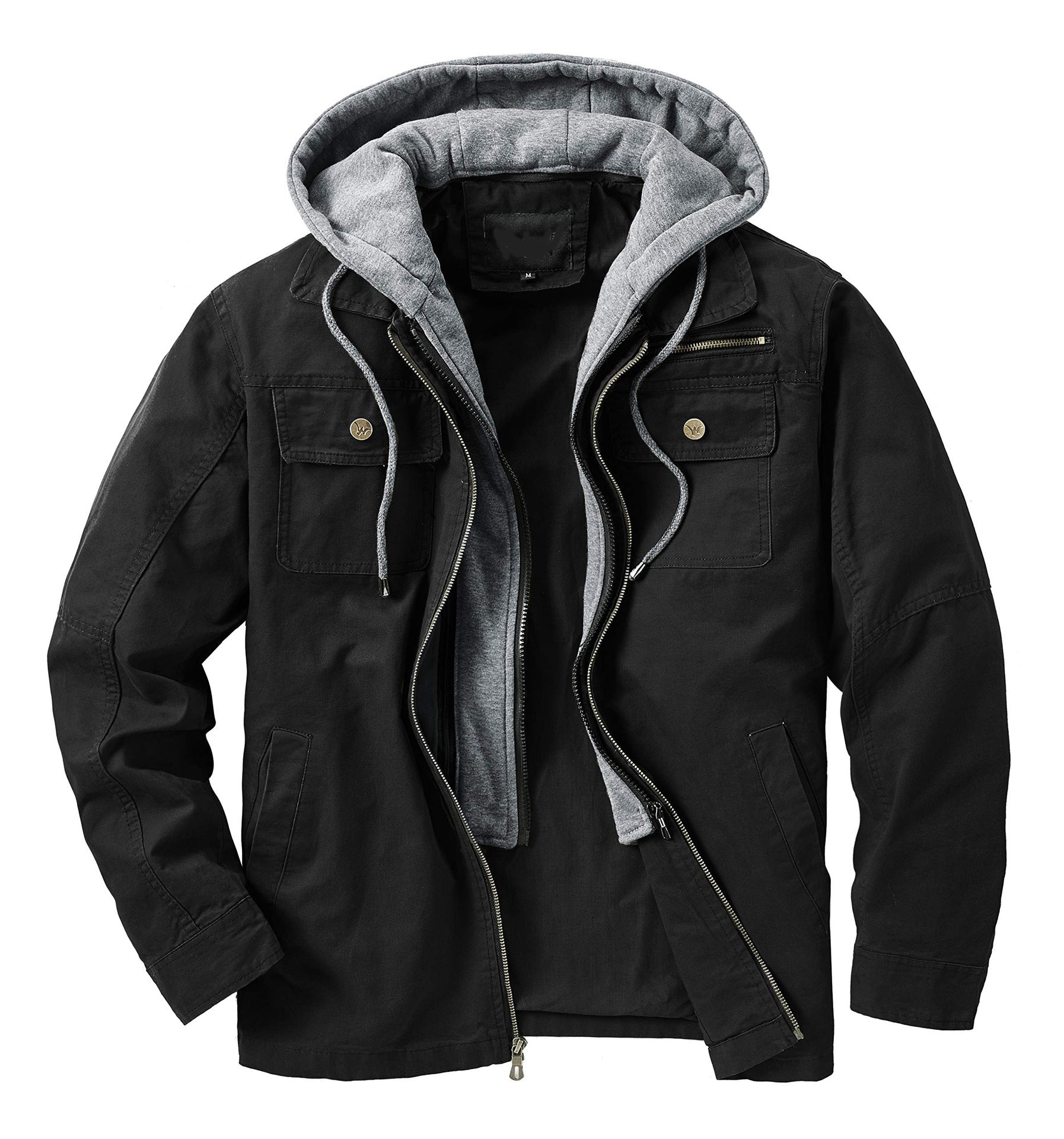 Herren vielseitige Übergangsjacke mit integrierter Kapuze und praktischen Taschen Krohn-e