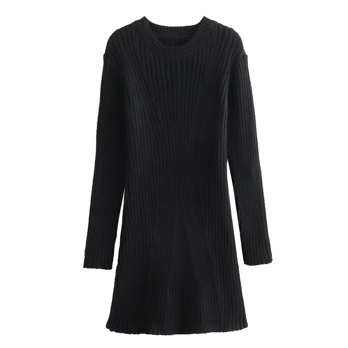Damen Strickkleid mit modernem Rippendesign Krohn-e
