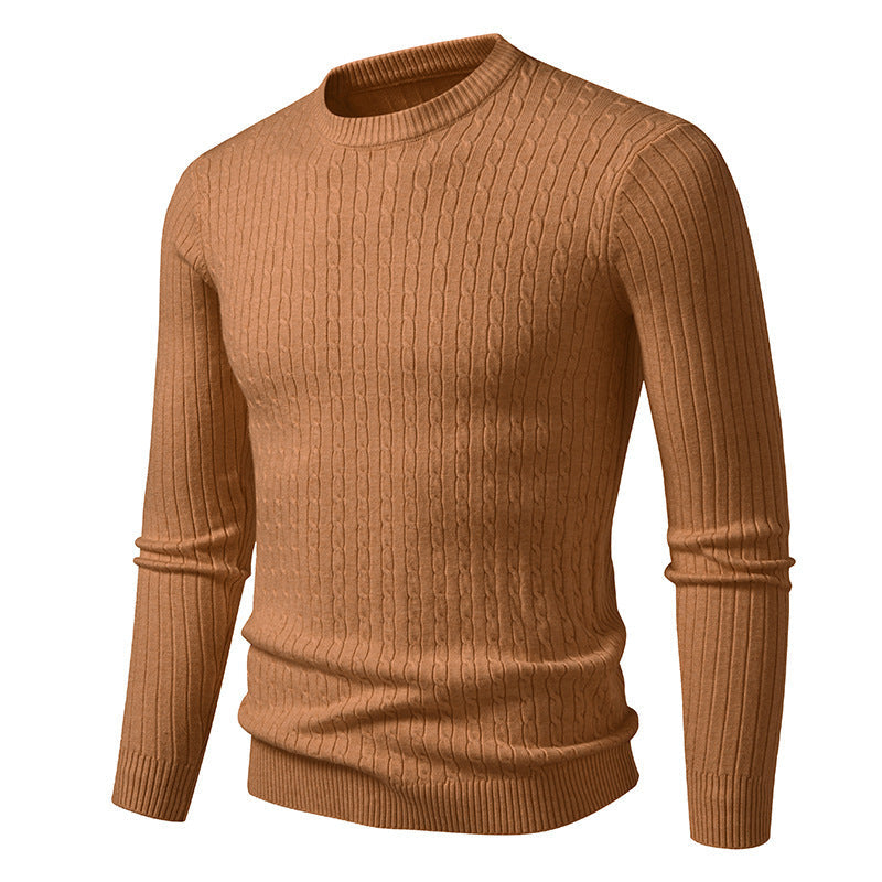 Herren Grobstrickpullover mit elegantem Zopfmuster Krohn-e