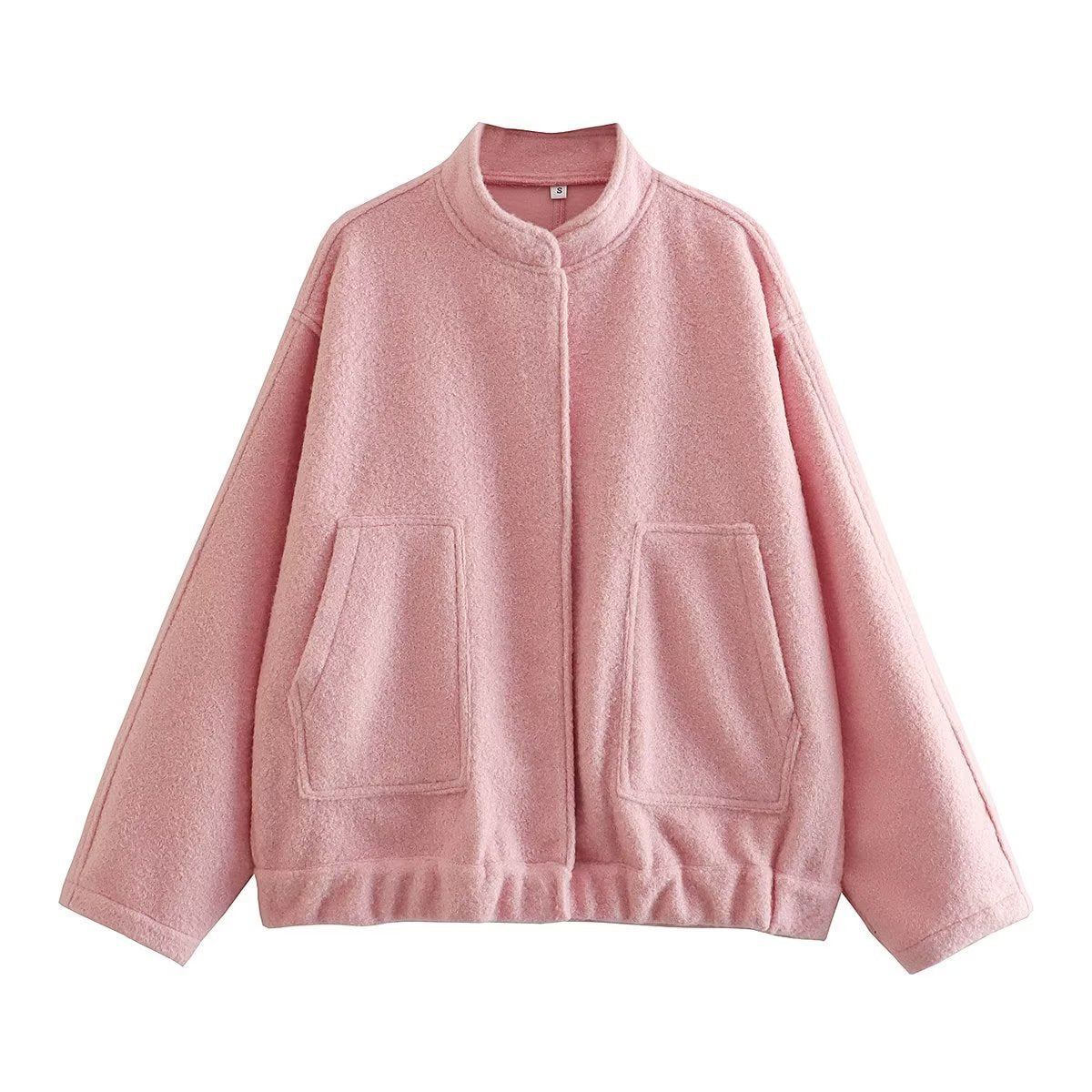 Damen Oversized Wolljacke im schlichten Design Krohn-e