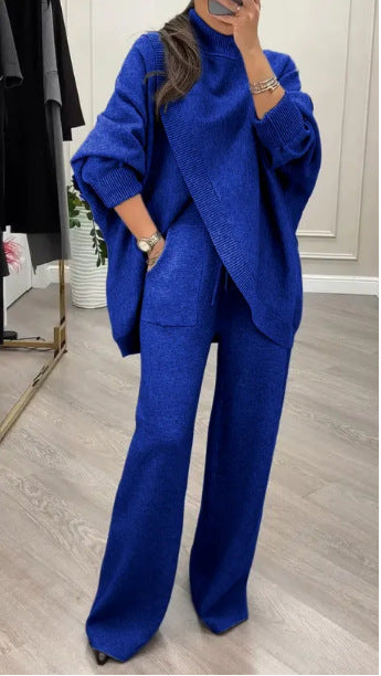 Damen Lässiger Strickanzug mit weitem Schnitt Krohn-e