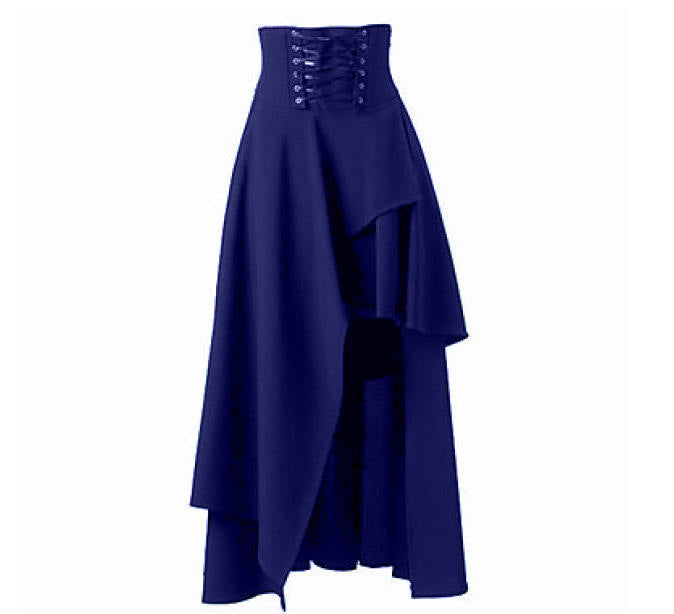 Damen Eleganter asymmetrischer Rock mit Schnürung Krohn-e