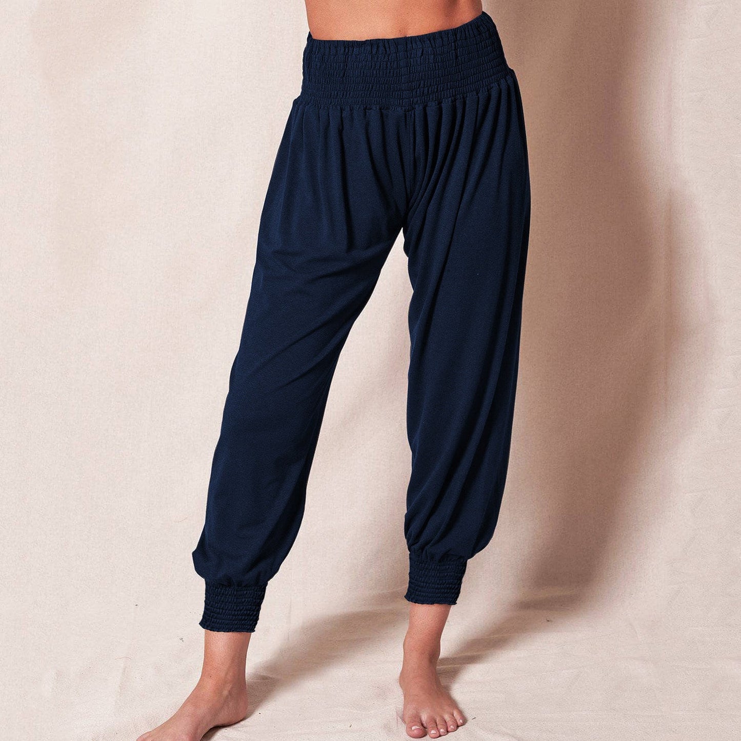 Damen Bequeme Freizeithose mit elastischem Bund und schmalen Bündchen Krohn-e