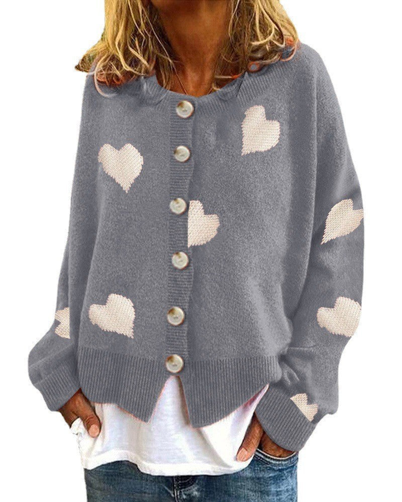 Damen Strickjacke mit Herzen Krohn-e