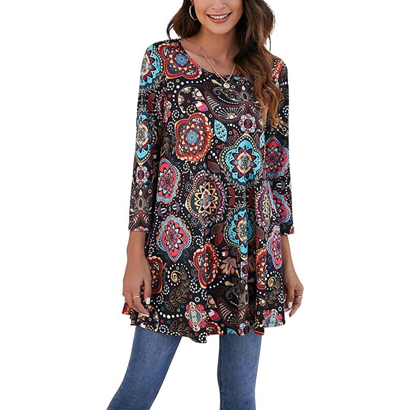 Damen Tunika mit einzigartigem Mandala-Druck Krohn-e