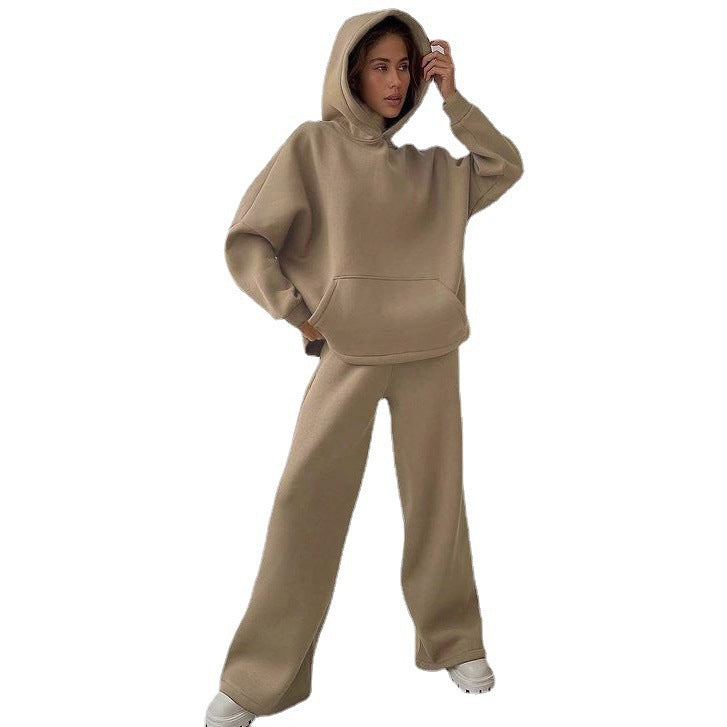 Damen lässiges und oversized Hoodie-Set mit weit geschnittenen Hosen Krohn-e