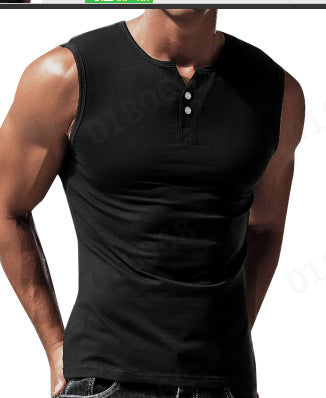 Herren Tanktop mit ausgewogenem Schnitt und praktischen Druckknöpfen Krohn-e