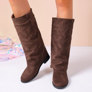 Damen Weiche Winterstiefel aus Veloursleder Krohn-e