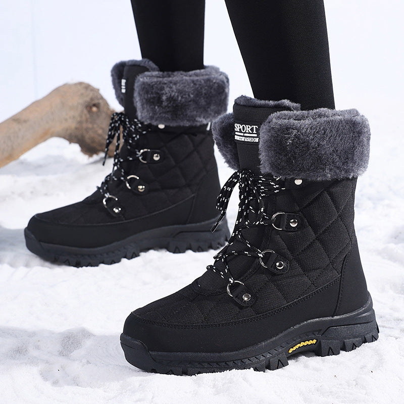 Damen Winterstiefel mit rutschfester Sohle und warmem Innenfutter Krohn-e