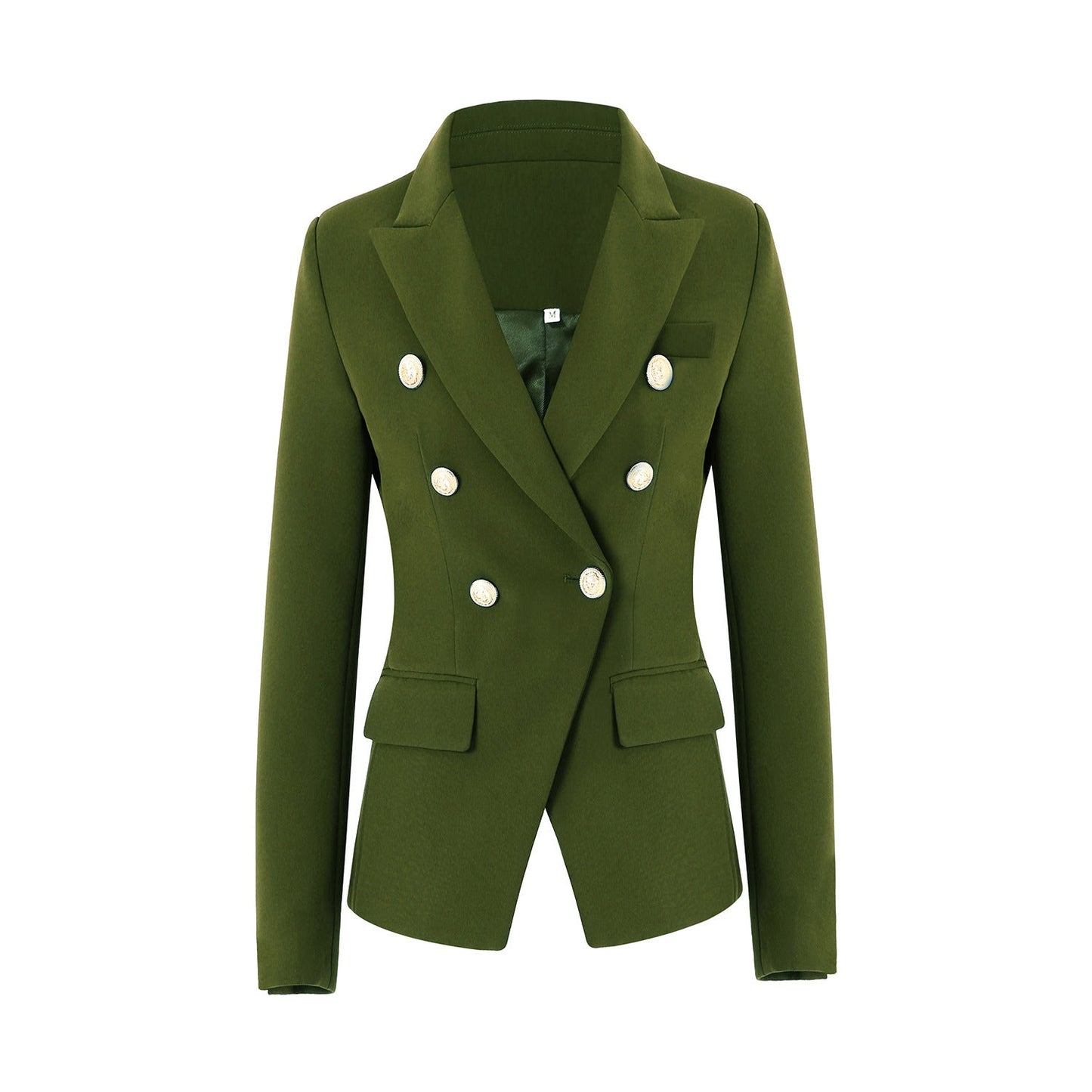 Damen Elegante Doppelreihige Blazerjacke mit goldenen Knöpfen Krohn-e