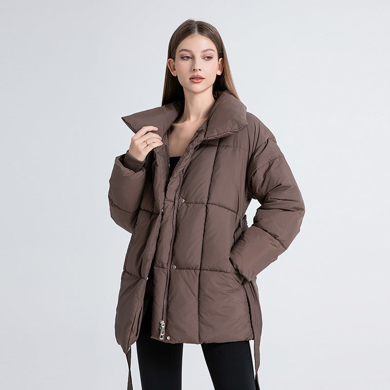 Krohn-e | Warme Pufferjacke mit Gürtel Leicht und Stilvoll Perfekt für Kalte Tage