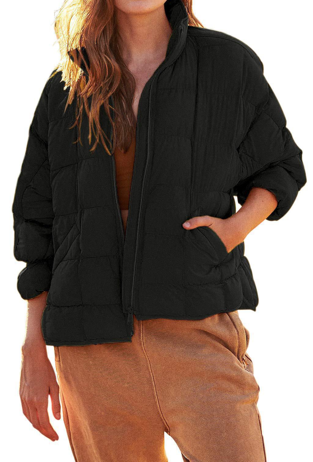 Damen Leichte Steppjacke mit hohem Kragen und praktischen Taschen Krohn-e