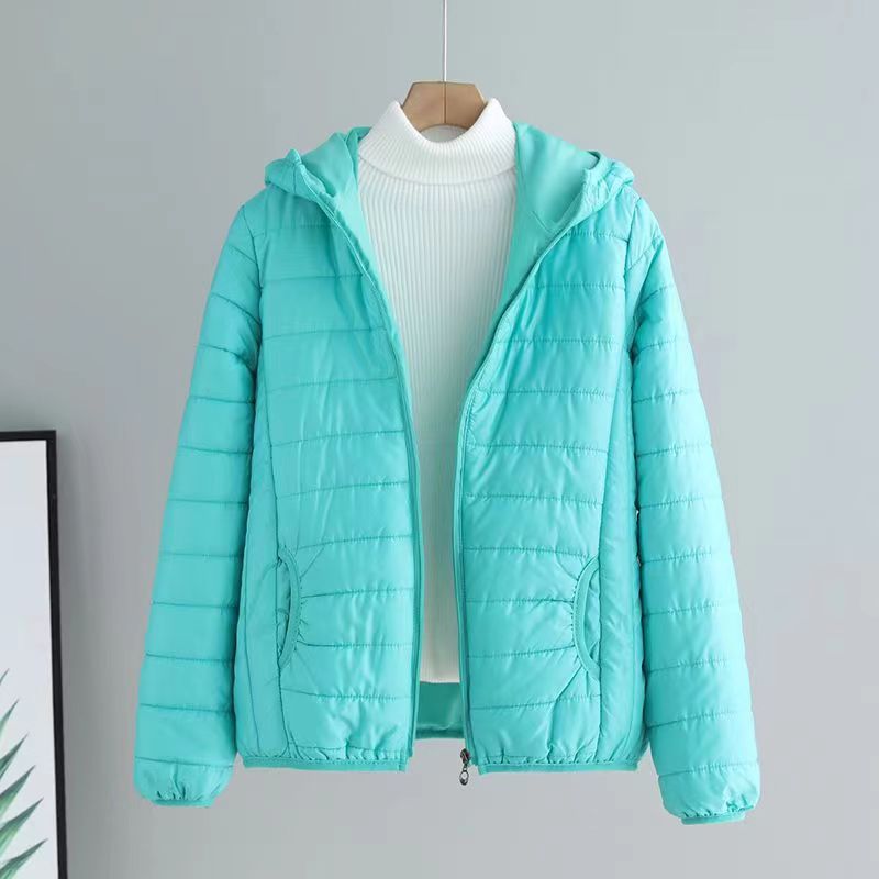 Damen gesteppte Übergangsjacke mit praktischen Taschen und Kapuze Krohn-e