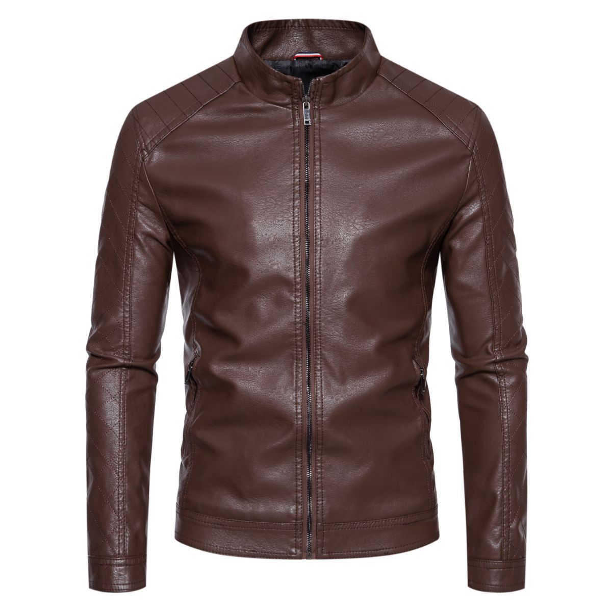 Herren jacke mit modernem Stehkragen und stylischem Steppmuster Krohn-e