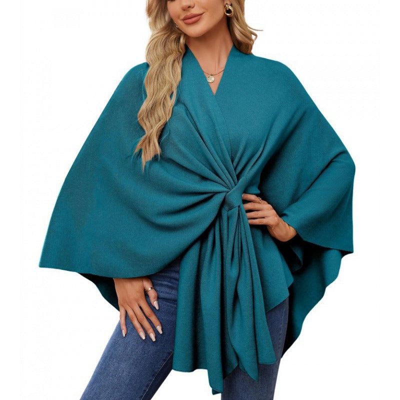Damen modischer Wickelmantel mit trendigem Design Krohn-e