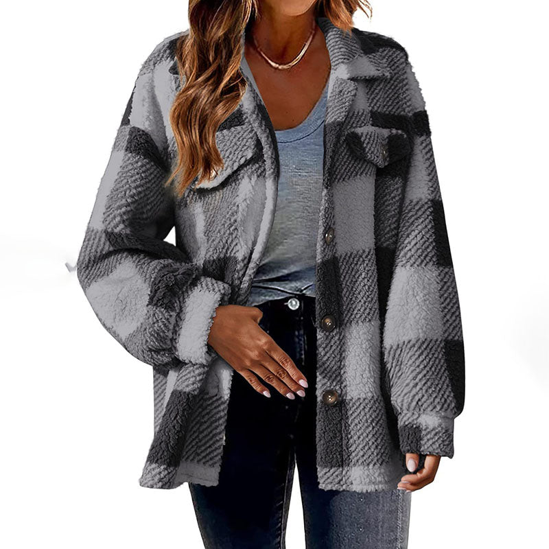 Krohn-e | Warmer Karierter Mantel