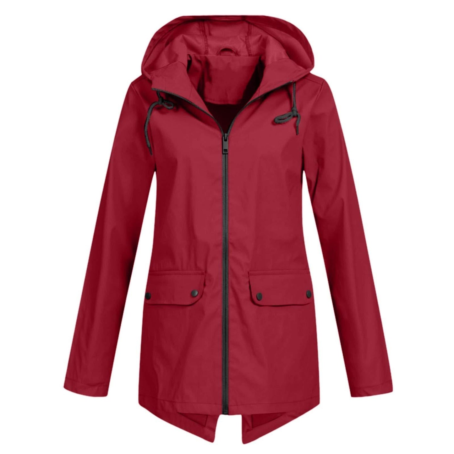 Damen wasserabweisende Übergangsjacke mit verstellbarer Kapuze und praktischen Taschen Krohn-e