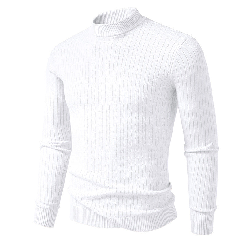 Herren Rollkragenpullover mit strukturiertem Zopfdesign Krohn-e