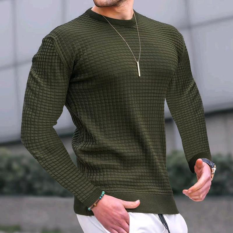 Herren eleganter Strickpullover mit strukturierter Oberfläche Krohn-e