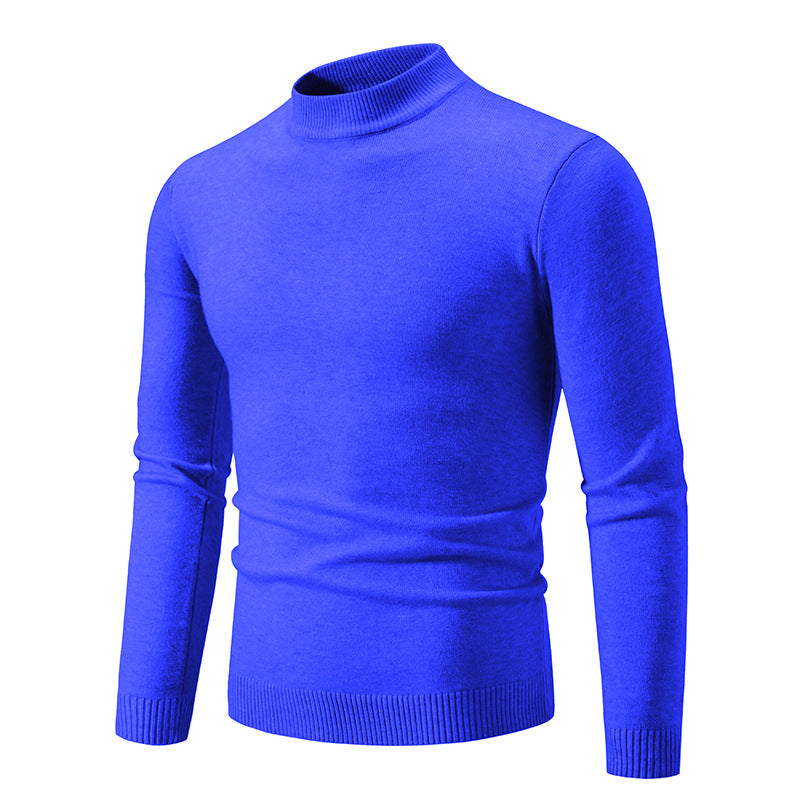 Herren Feinstrickpullover mit hohem Kragen und elastischen Bündchen Krohn-e