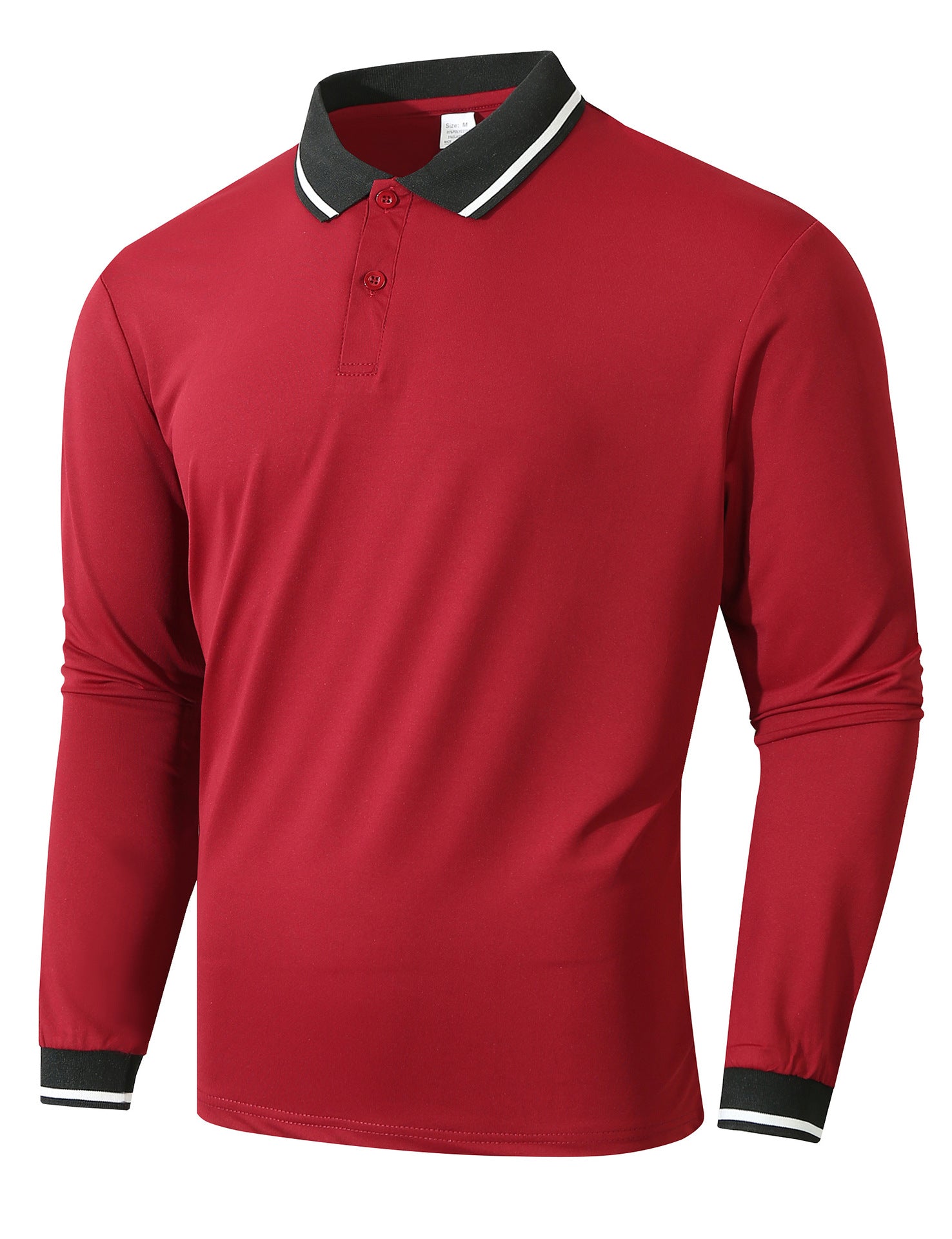 Herren Langarm Poloshirt mit sportlicher Rippstruktur Krohn-e