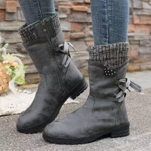 Damen modische Stiefeletten mit stylischen Details und praktischem Reißverschluss Krohn-e