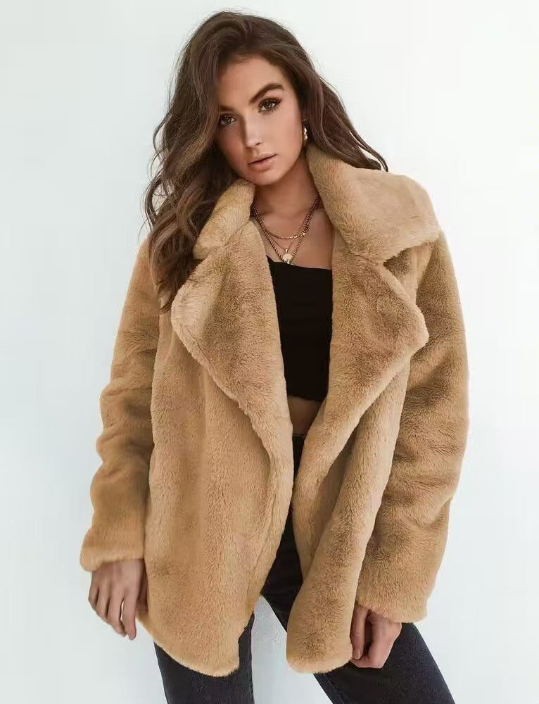Damen Kuscheljacke mit elegantem Revers Krohn-e