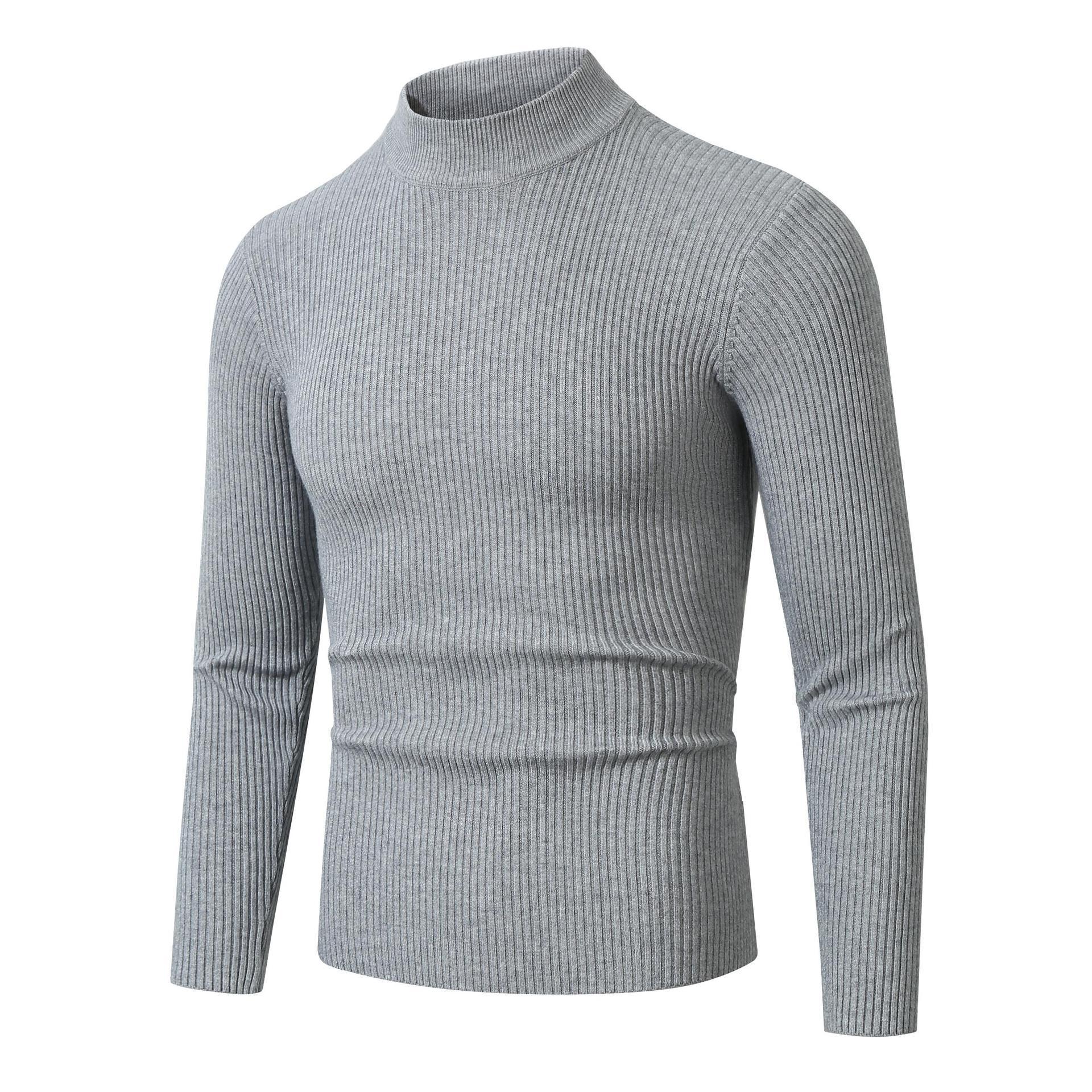 Herren modischer Rollkragenpullover aus feiner Wolle Krohn-e
