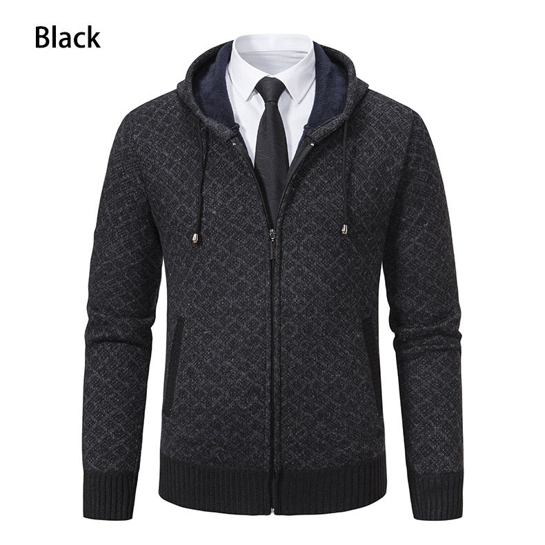Herren modische Sweatjacke mit Kapuze und elegantem Muster Krohn-e