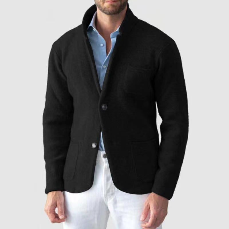 Herren Strickblazer mit eleganter Optik und praktischen Taschen Krohn-e