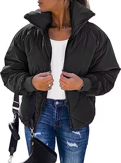 Damen Wärmeisolierte Steppjacke mit hohem Kragen und elastischen Bündchen Krohn-e