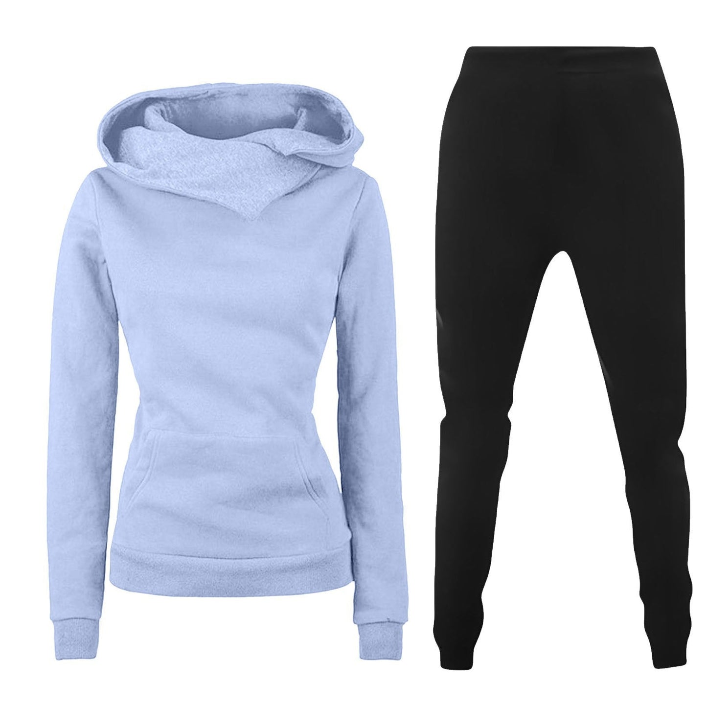 Damen Kapuzenpullover und Sporthose Kombination Krohn-e
