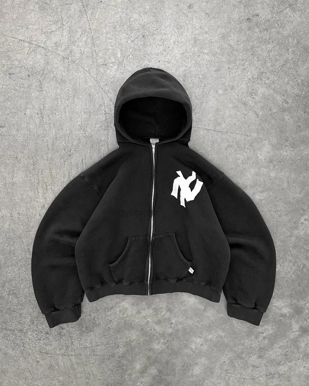 Damen lässiger Sweatshirt mit oversized Passform und großen Kapuze Krohn-e