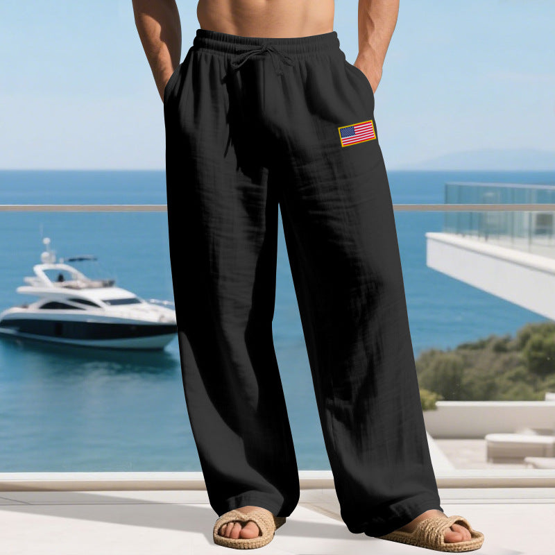 Herren lässige Freizeithose mit elastischem Bund und praktischen Seitentaschen Krohn-e