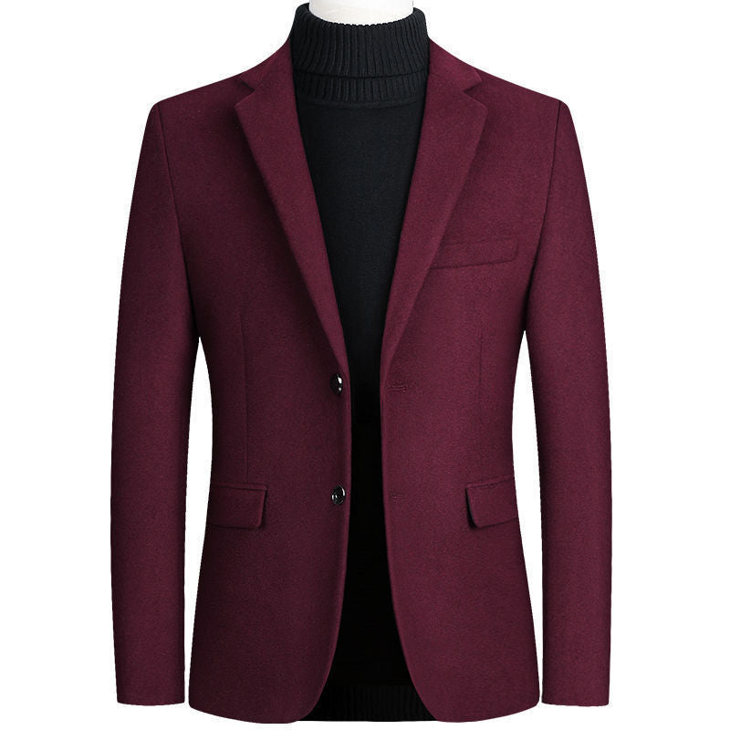 Herren eleganter Wollblazer im klassischen Schnitt mit feiner Textur Krohn-e