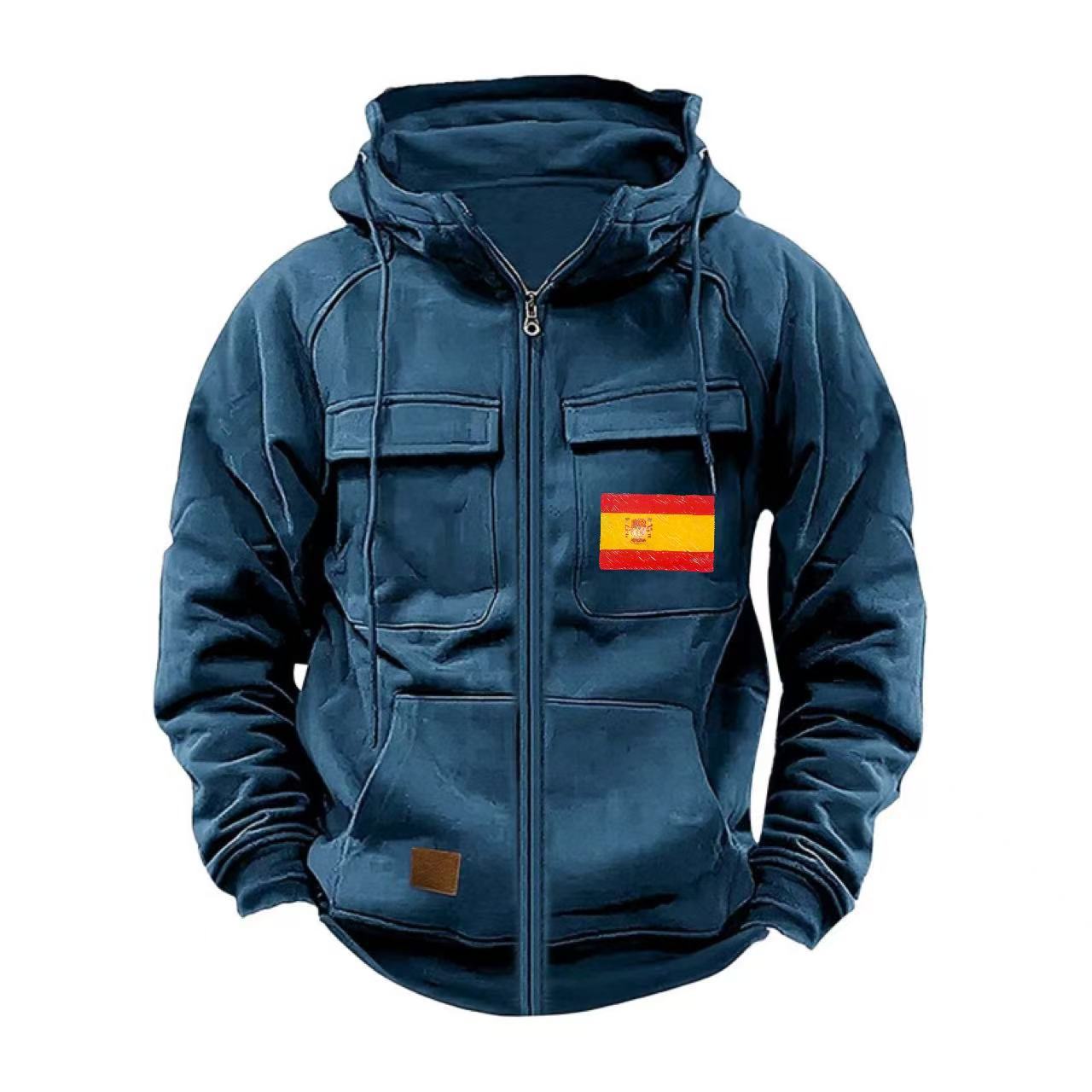 Herren funktionale Jacke mit mehreren Taschen Krohn-e