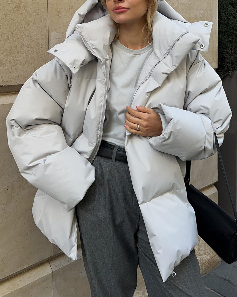 Krohn-e | Schönheit Kapuze Lockere Baumwolljacke