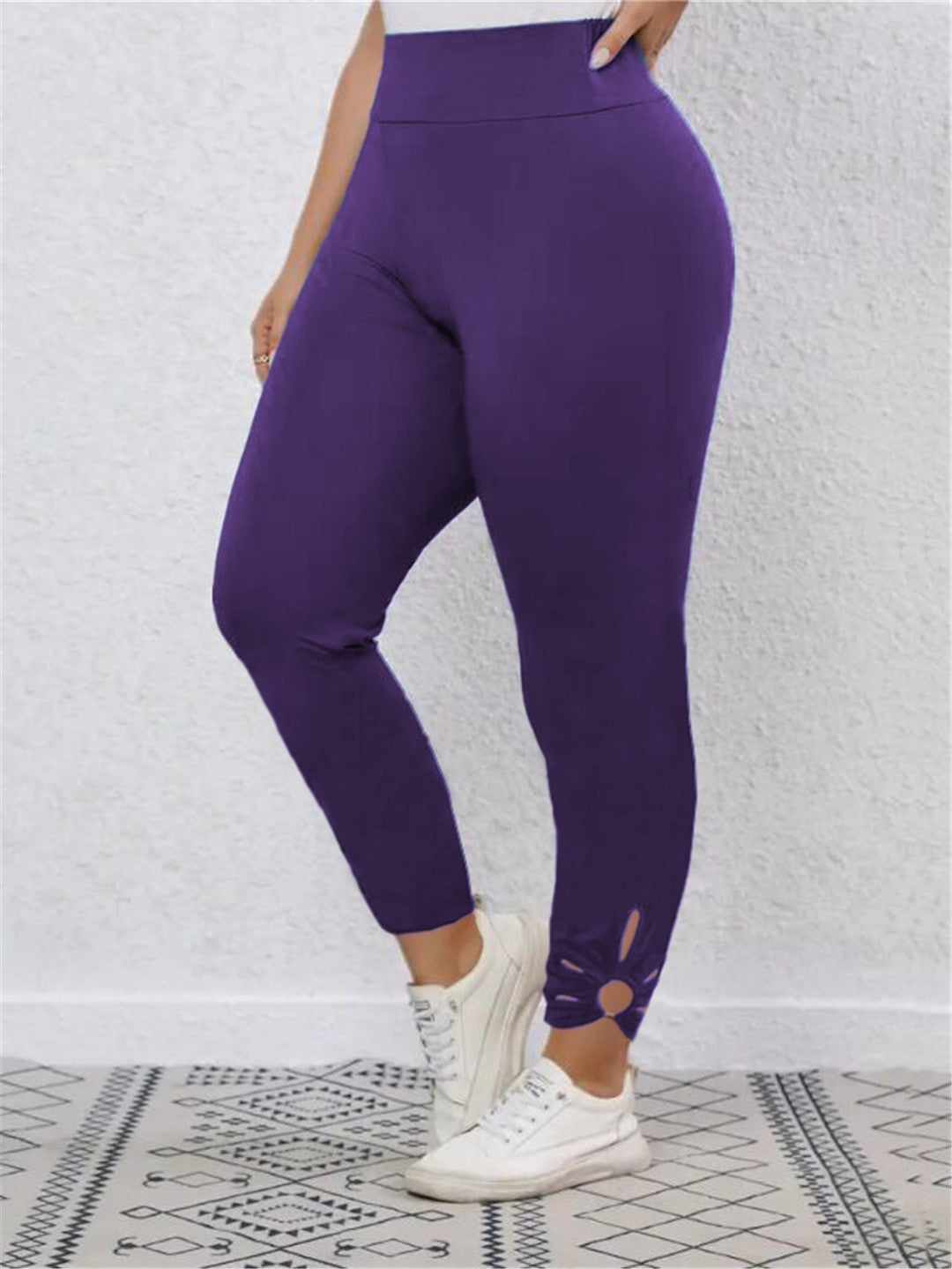 Damen Hochbundige Leggings mit stilvollen Schnittdetails Krohn-e