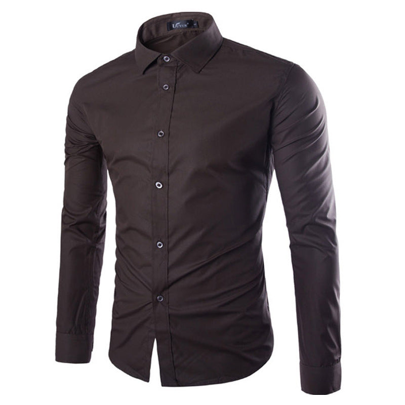 Herren elegante Langarmhemd Krohn-e