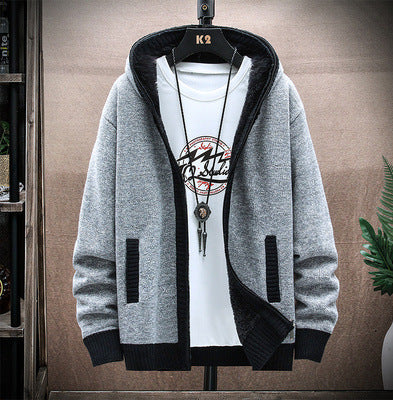 Herren Strickjacke mit asymmetrischem Reißverschluss und praktischen Taschen Krohn-e