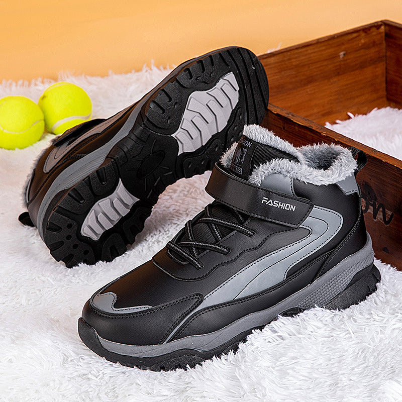 Damen Warm gefütterte Winterstiefel mit rutschfester Sohle und verstellbarem Klettverschluss Krohn-e