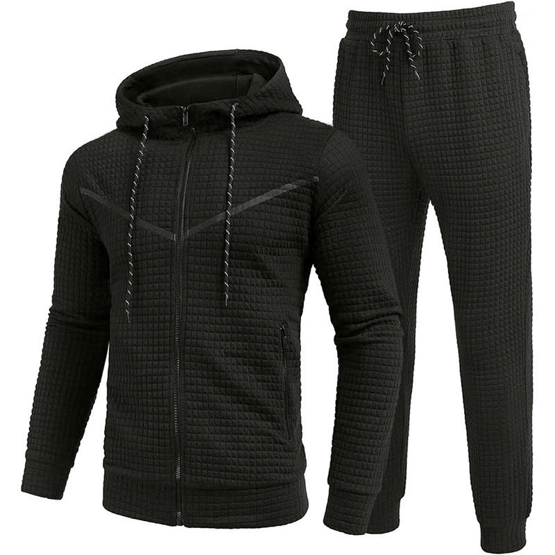Herren Fleece-Jogginganzug mit strukturiertem Design Krohn-e