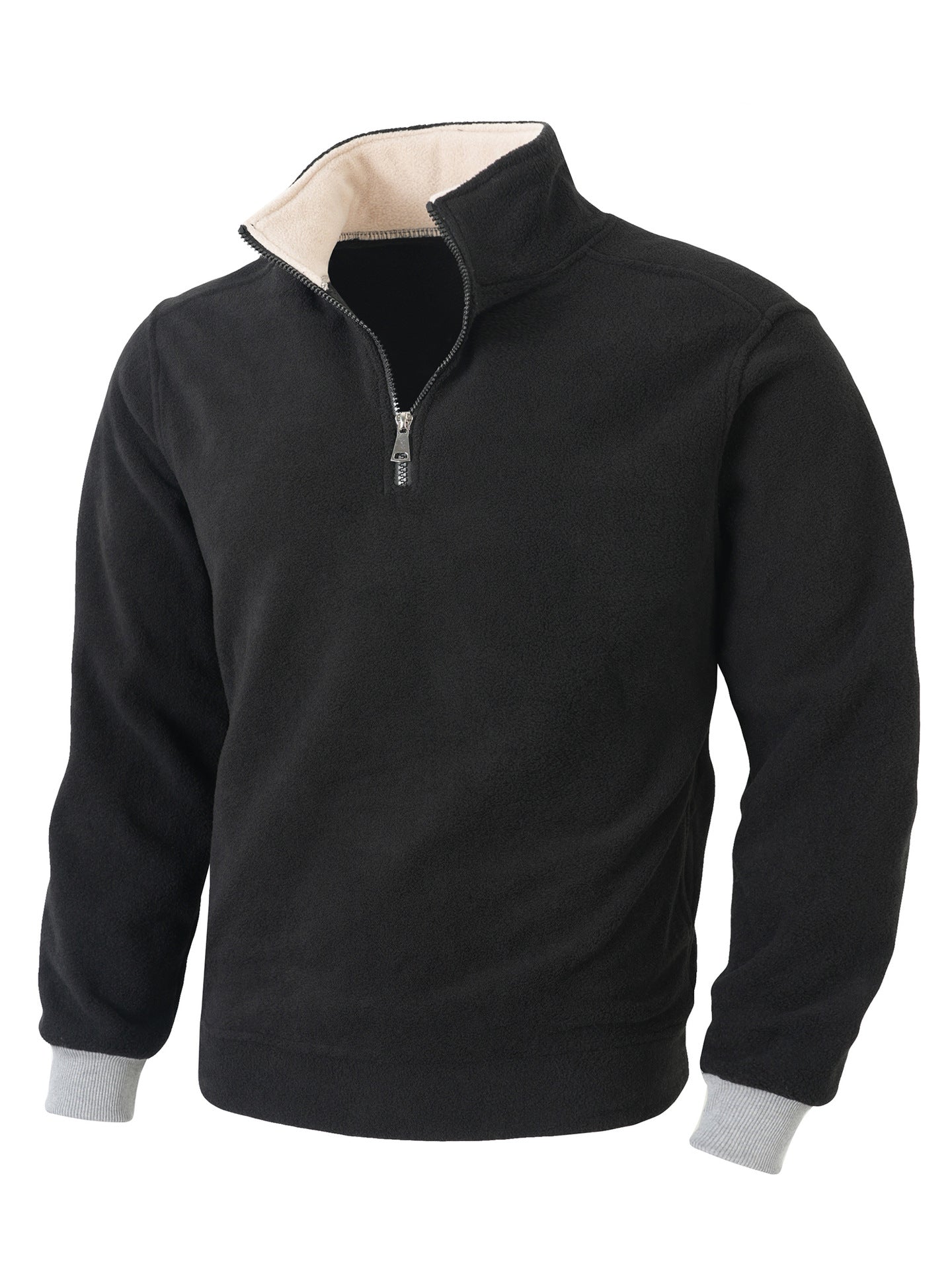 Herren Fleecejacke mit halblangem Reißverschluss Krohn-e