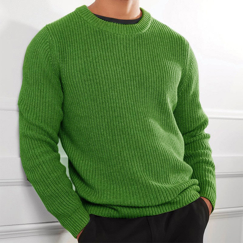 Herren Strickpullover mit strukturiertem Design und Rundhalsausschnitt Krohn-e