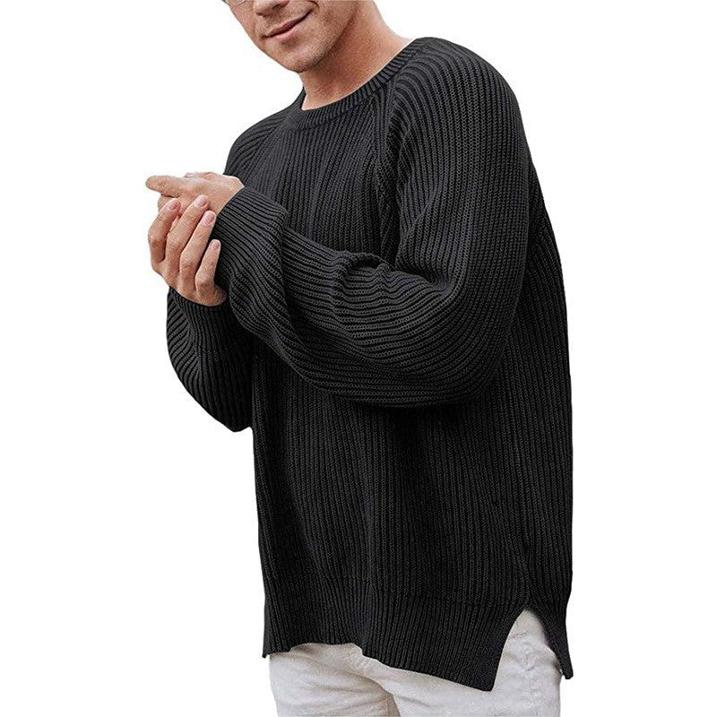 Herren eleganter Strickpullover mit strukturiertem Design und modernem Schnitt Krohn-e