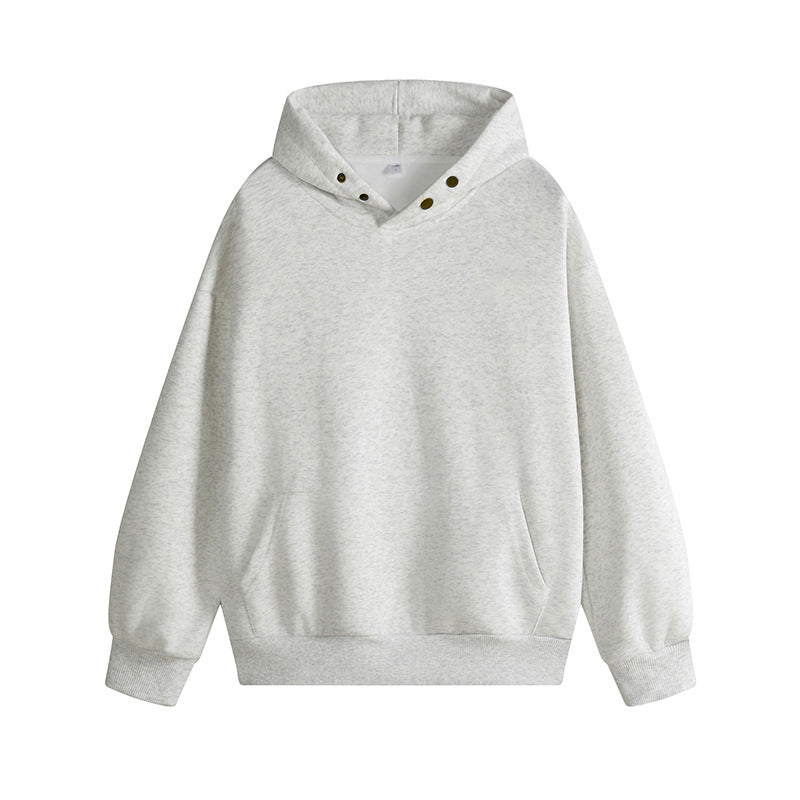 Damen Kapuzenpullover mit innovativem Schnitt und praktischen Druckknöpfen Krohn-e
